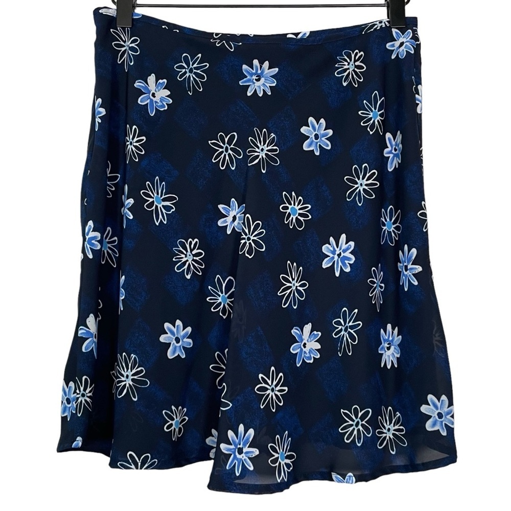 Jonathan Martin Y2K Floral Doodle Print Mini Slip Skirt XS/S